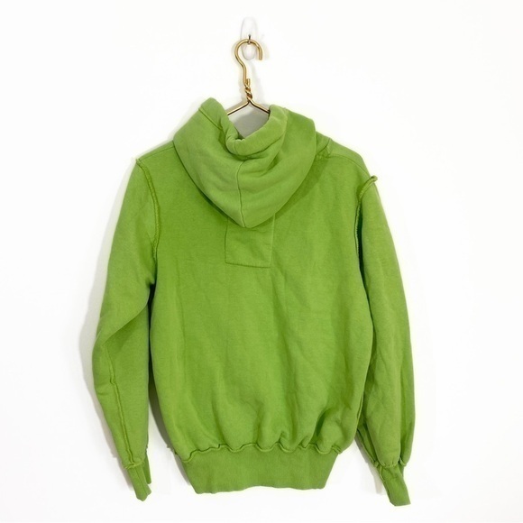 Abercrombie and Fitch Y2K Mens Muscle‎ Hoodie Sweatshirt Green Stitched Letters - Picture 5 of 9